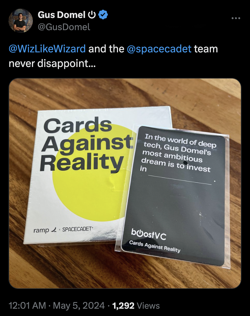 Tweet by Gus Domel